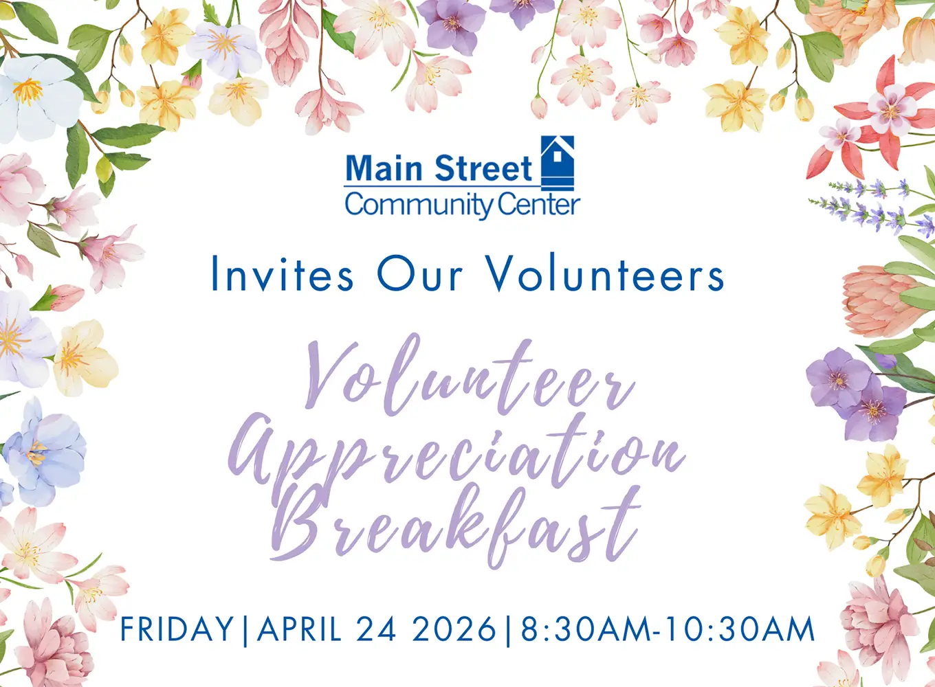2026 Volunteer Appreciation Breakfast